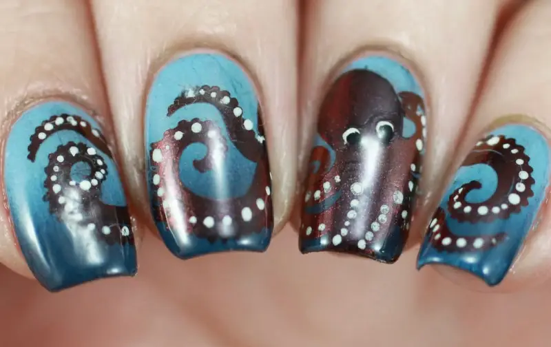 Kraken Tentacle Nails