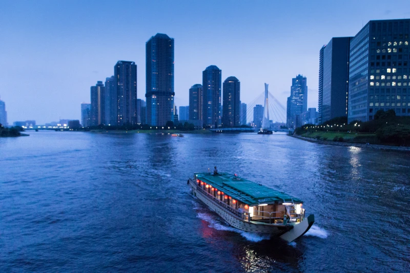 Boat Ride on the Sumida River, Tokyo Japan