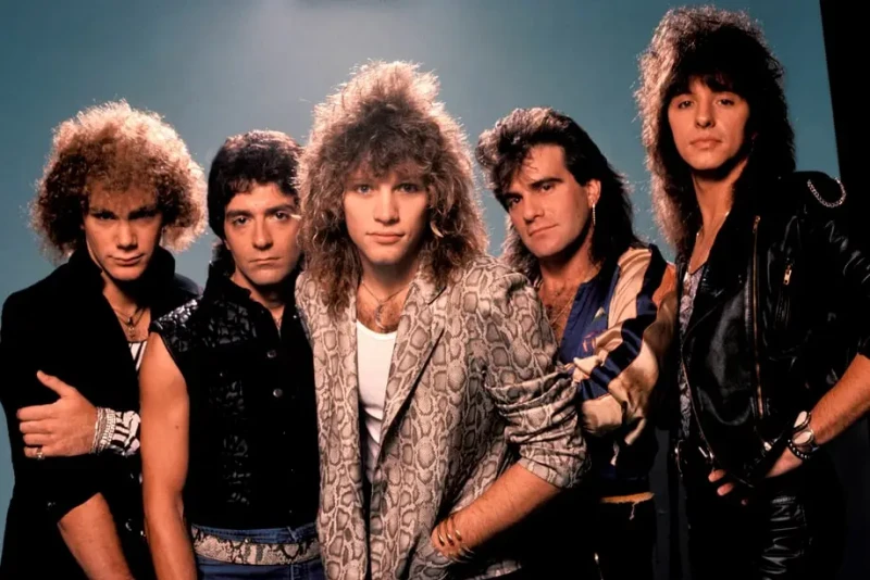 Bon Jovi, iconic 80s rock band known for hits like "Livin’ on a Prayer"
